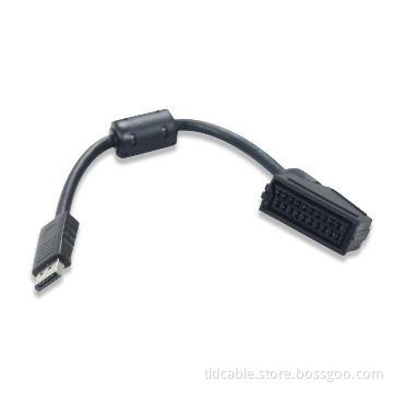 Male to Male Displayport to Scart